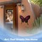 G128 Butterfly Metal Wall Art Decor | Pink Butterfly Indoor Outdoor Wall Art Hanging Decor for Bedroom, Living Room, Garden, Patio